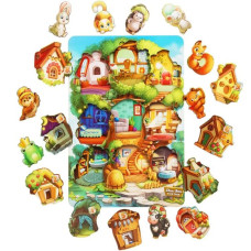 Пазл-вкладиш UBumblebees Де чий будиночок на дереві? (ПСД172)