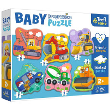 Пазли Trefl Baby Progressive: Спеціальна техніка 6в1 (44004)