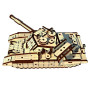 3D пазли PAZLY дерев'яний конструктор Танк Т-64 БВ 208 дет (UPZ-013T)