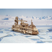 Механічний 3D пазл UGEARS Науково-дослідницьке судно (70135)