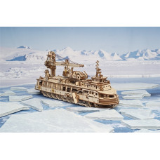 Механічний 3D пазл UGEARS Науково-дослідницьке судно (70135)