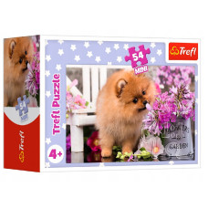 Пазли Trefl Цуценя та квіти 54шт.MINI (19735)