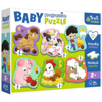Пазли Trefl Baby Progressive: Ферма 6в1 (44000)
