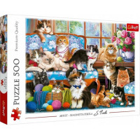 Пазли Trefl Сім'я котиків 500 ел. (37425)