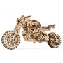 Механічний 3D пазл UGEARS Мотоцикл Scrambler з коляскою UGR-10 (70137)
