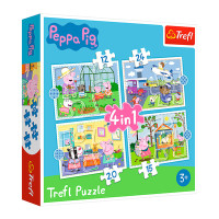 Пазли Trefl 4в1 Святковий спогад Веселе поросятко (34359)