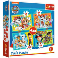 Пазли Trefl Щенячий патруль: Щаслива команда 4в1 (34346)