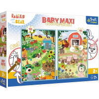 Пазли-розмальовка Trefl BABY MAXI: Ферма 10+10 шт. (43000)