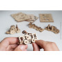 Механічний 3D пазл UGEARS Фіджети-Наземний транспорт. Набір з 4 шт. (70033)