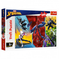 Пазли Trefl Людина павук Ногами вгору. Марвел 100шт. (16347)