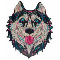 Пазли дерев'яні PuzzleOK фігурні 73 ел Сніжний хаскі (PuzA4-00714)