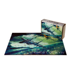 Пазли дерев'яні PuzzleOK фігурні 140 ел Привид Києва в картоні (PuzA3-01204)