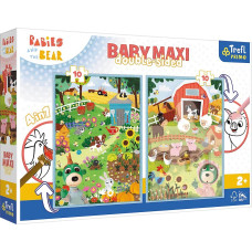 Пазли-розмальовка Trefl BABY MAXI: Ферма 10+10 шт. (43000)