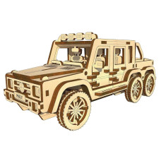 3D пазли PAZLY дерев'яний конструктор Пікап 6х6 174 дет (OPZ-001)