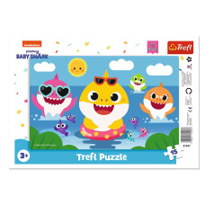Пазли Trefl Веселі акули Маленька акула 15 ел з рамкою (31407)