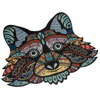 Пазли дерев'яні PuzzleOK фігурні 130 ел Веселий єнот (PuzA3-00724)