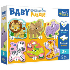 Пазли Trefl Baby Progressive 6в1 Сафарі (44002)