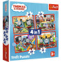 Пазли Trefl 4в1 Томас та компанія (34619)