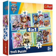 Пазли Trefl Щенячий патруль: Щасливий патруль 4в1 (34394)