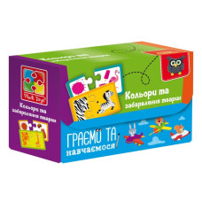 Пазли Vladi toys Vladi toys Асоціації Знайди пару Кольори та забарвлення тварин (VT5003-02)