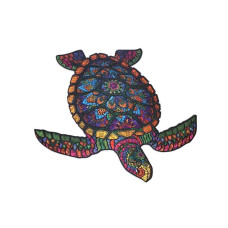 Пазли дерев'яні PuzzleOK фігурні 126 ел Довголітня черепаха (PuzA3-00738)