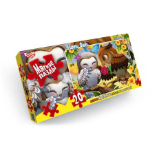 Пазли Danko Toys м'які великі деталі Веселі сови 20 ел (S20-08-11)