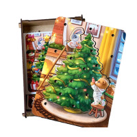 Пазл-cортер UBumblebees Різдвяна ялинка (маленька) (ПСФ093)