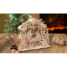 Механічний 3D пазл UGEARS Різдвяний Вертеп (70141)