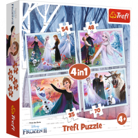 Пазли Trefl Магічний світ. Холодне серце 2 4в1 (34344)
