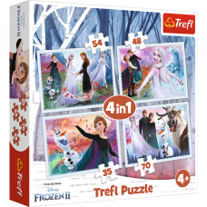 Пазли Trefl Магічний світ. Холодне серце 2 4в1 (34344)