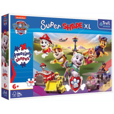 Пазли Trefl Супер форми XL - Цуценячий патруль. Стрибаючі песики 160 ел (50021)