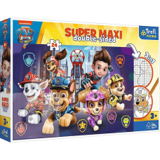 Пазли Trefl SUPER МАХІ Весела команда Нові змагання + розмальовка 24 ел (TR41002)