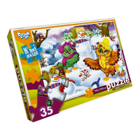 Пазли Danko Toys Зимові забави м'які великі 35 ел (S35-09-09)