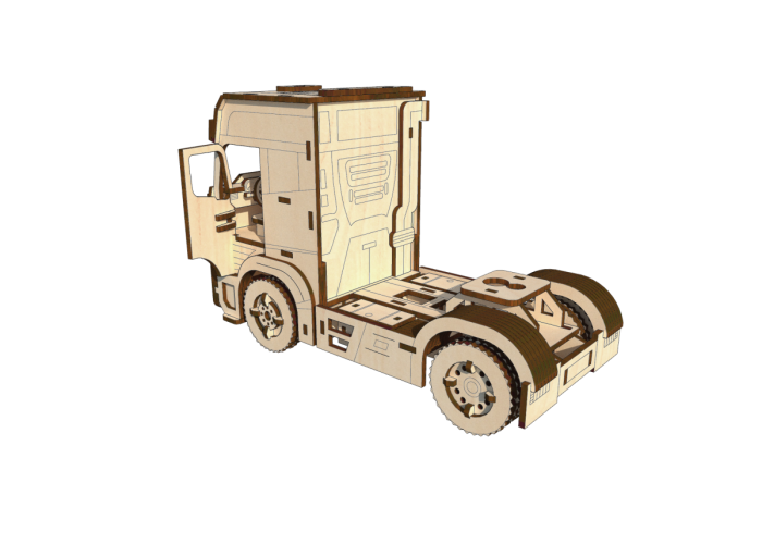 3D Пазли PAZLY дерев'яний конструктор Вантажівка 148 дет (OPZ-010)