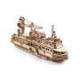 Механічний 3D пазл UGEARS Науково-дослідницьке судно (70135)