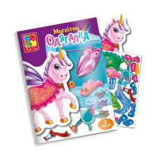 Гра розвиваюча Vladi toys Одягалка магнітна Єдиноріг (VT3204-27)