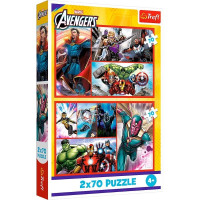 Пазли Trefl Marvel Стань героєм 2x70 140 ел (TR34439)