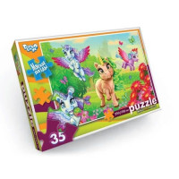 Пазли Danko Toys м'які великі деталі 35ел Єдинороги на прогулянці (S35-10-06)