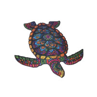 Пазли дерев'яні PuzzleOK фігурні 126 ел Довголітня черепаха (PuzA3-00738)