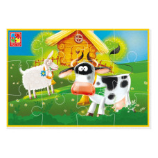 Пазли Vladi toys Малюк зможе "Ферма" м'які А5 12ел (VT1103-97)
