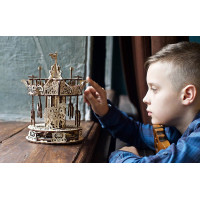 Механічний 3D пазл UGEARS Карусель (70129)