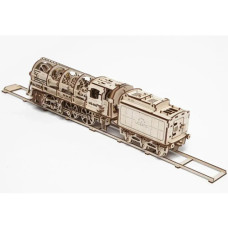 Механічний 3D пазл UGEARS Локомотив з тендером (70012)