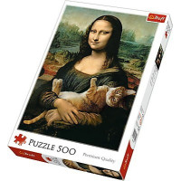 Пазли Trefl Мона Ліза і котик 500шт. (37294)