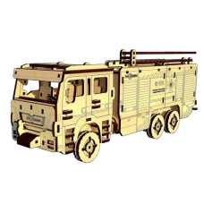 3D пазли PAZLY дерев'яний конструктор Пожежне авто (UPZ-008)