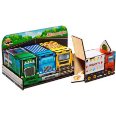 Пазл-вкладиш UBumblebees сортування Автопарк (ПСД082)