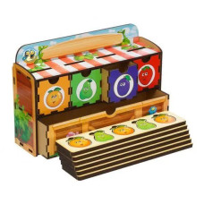 Пазл-вкладиш UBumblebees Чарівний комодик Фрукти (ПСД009)