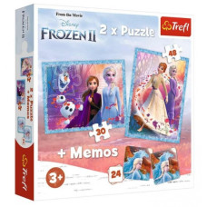 Пазли Trefl Містична країна. Холодне серце 2 2в1 (90814)