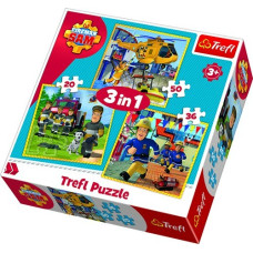Пазли Trefl Пожежний Сем у дії 3в1 (34844)