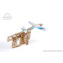 Механічний 3D пазл UGEARS Пускач літачків (70075)