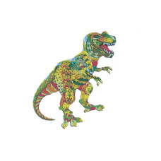 Пазли дерев'яні PuzzleOK фігурні 129 ел Тиранозавр (PuzA3-007218)